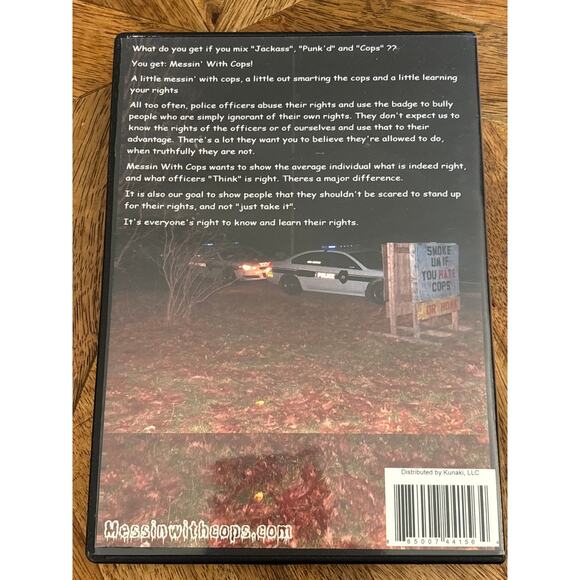 Messin’ with Cops DVD Y2K 2000s independent film doc lost media - Picture 2 of 3